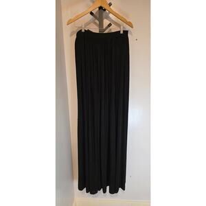 Feleppa Italy Black HighSlit Maxi Skirt NWT Size IT44 US 8